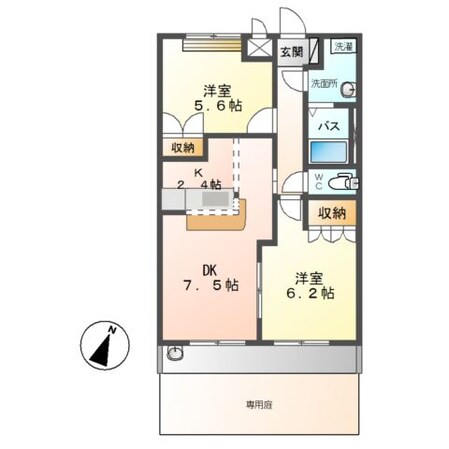 ハレクラニⅡの物件間取画像